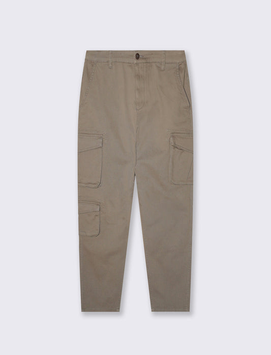 Pantaloni Cargo Fit con Tasche Pratiche - Verde kaki