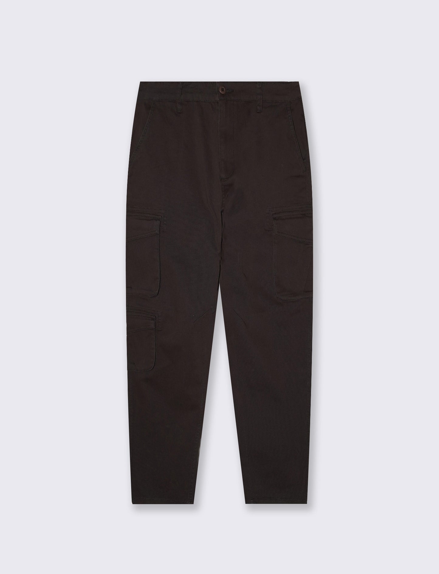 Pantaloni Cargo Fit con Tasche Pratiche - Moro