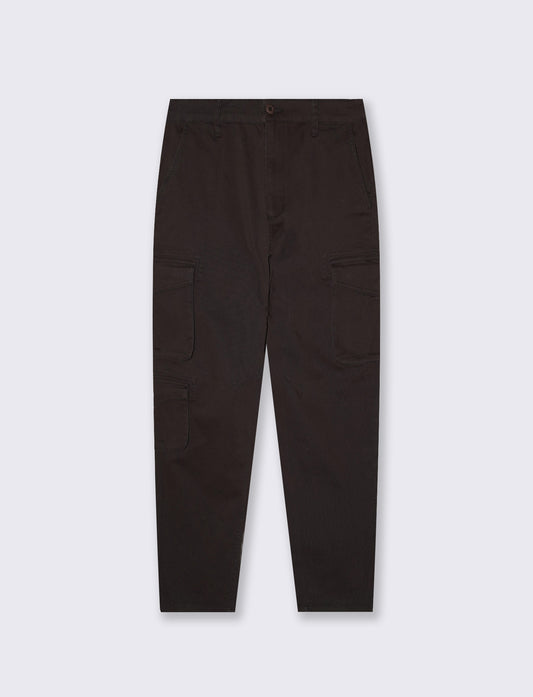Pantaloni Cargo Fit con Tasche Pratiche - Moro