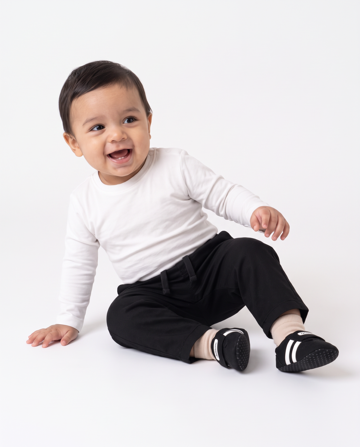Black dress pants with drawstring - Black
