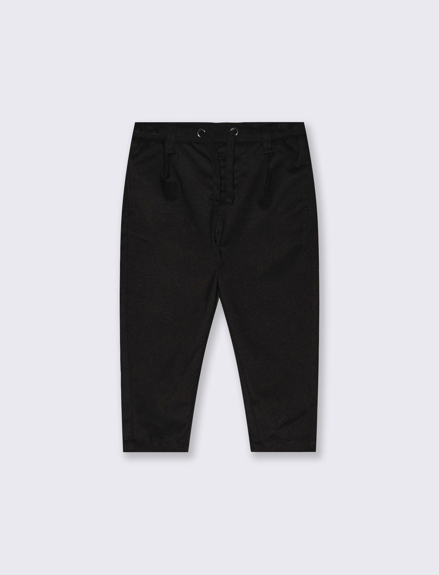 Pantaloni eleganti neri con coulisse - Nero