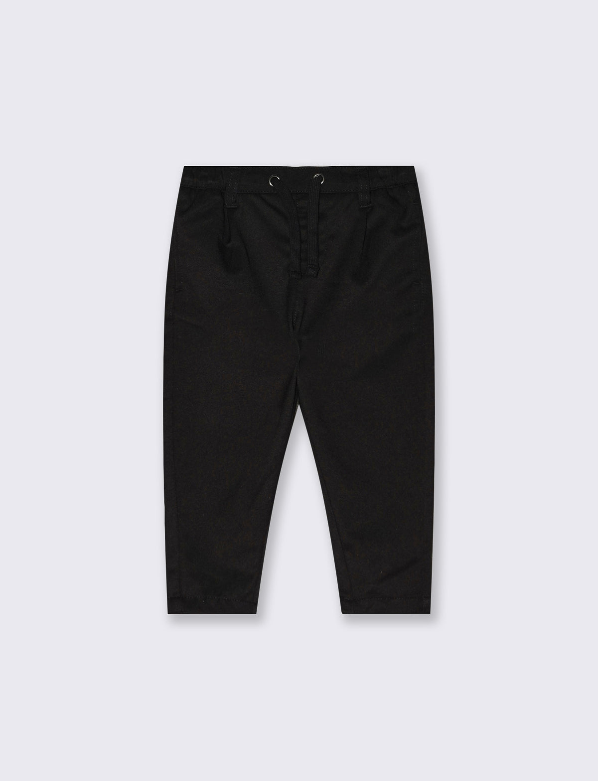 Black dress pants with drawstring - Black