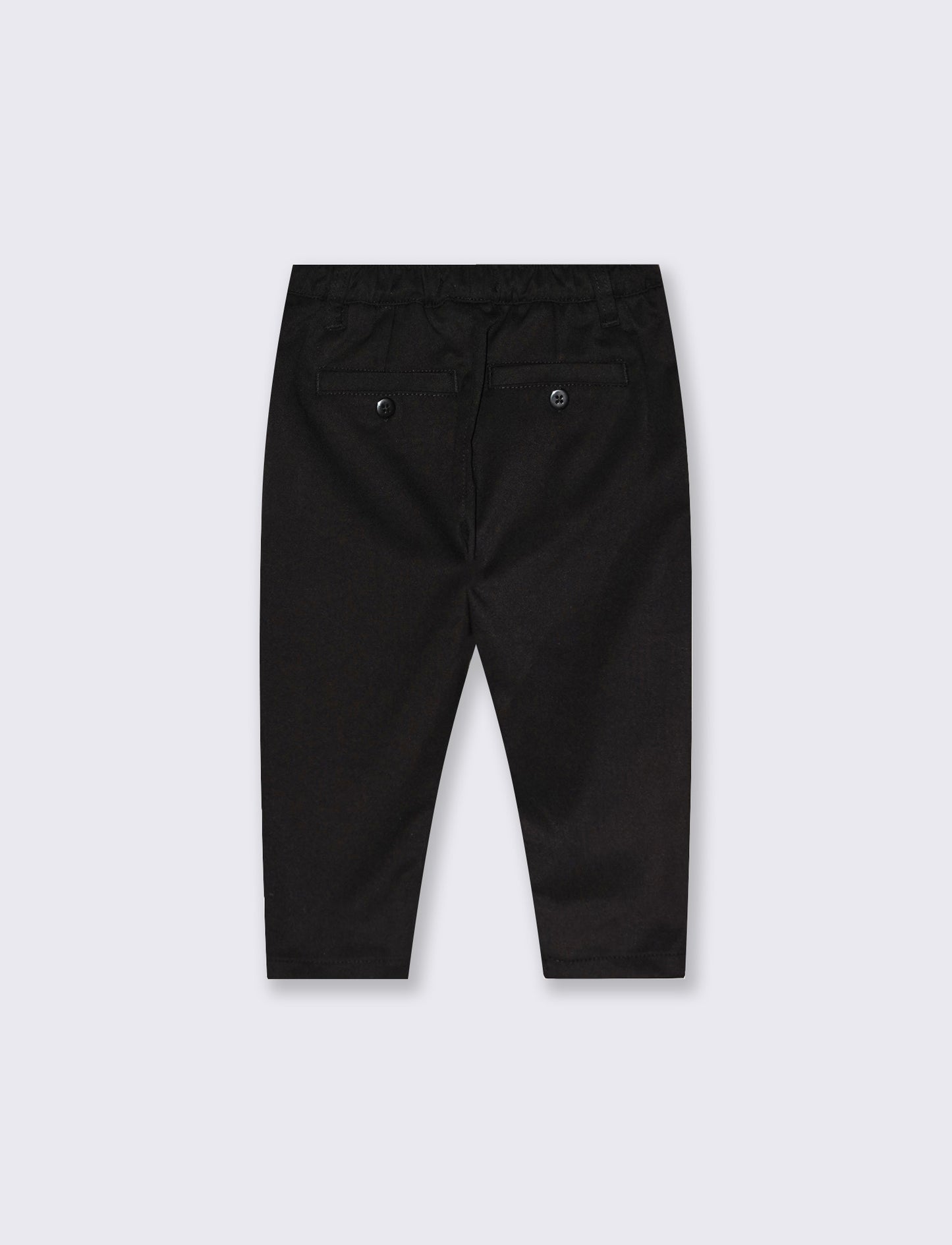 Pantaloni eleganti neri con coulisse - Nero
