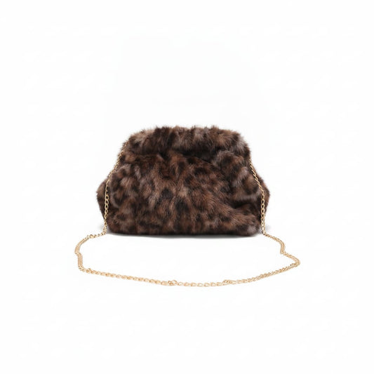 Clutch in finta pelliccia chic - Leopardato