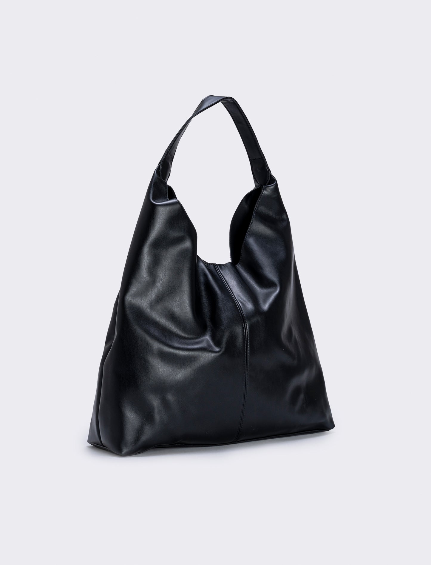 Large shopper bag with handle - Black