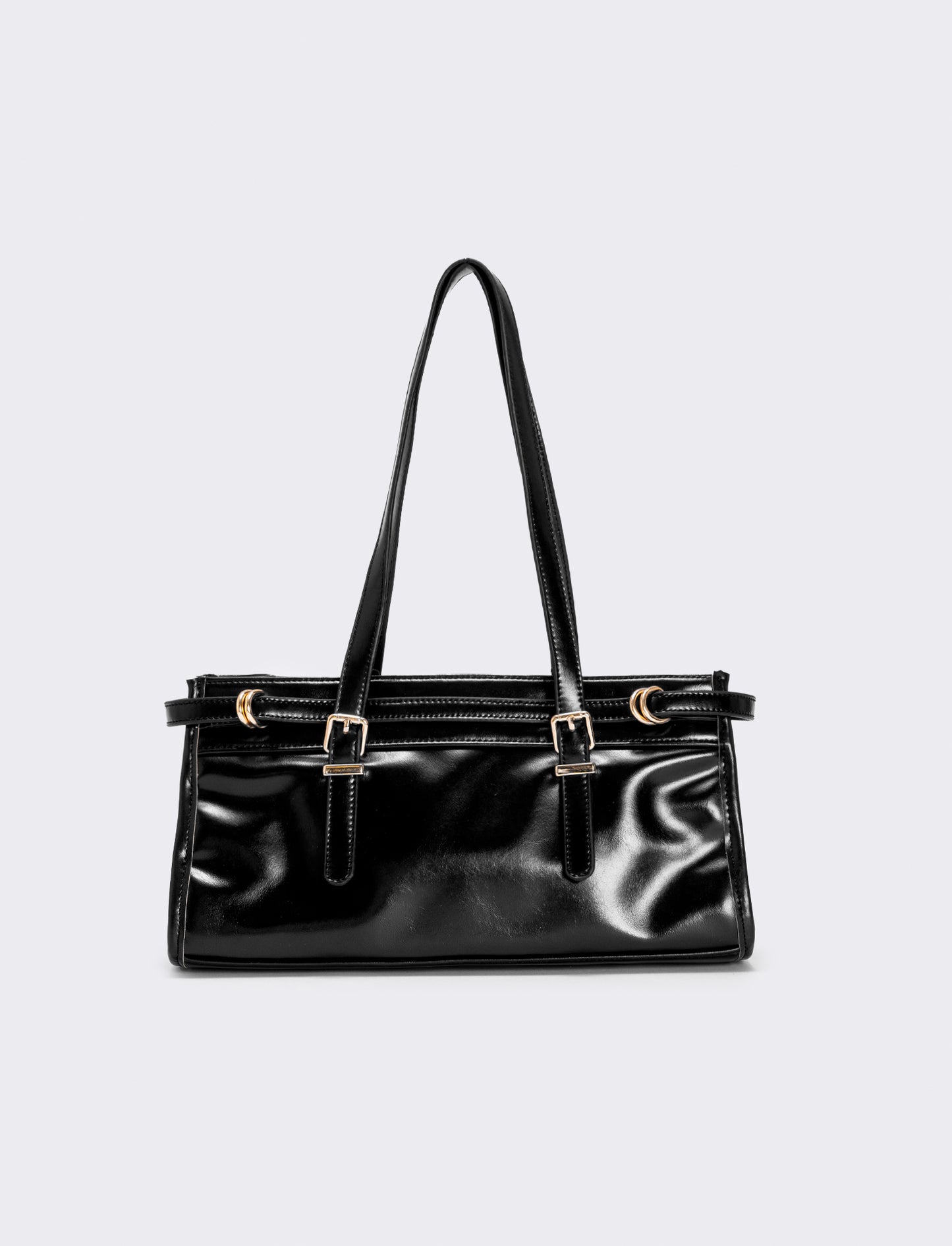 Rectangular bag with shoulder strap - Black