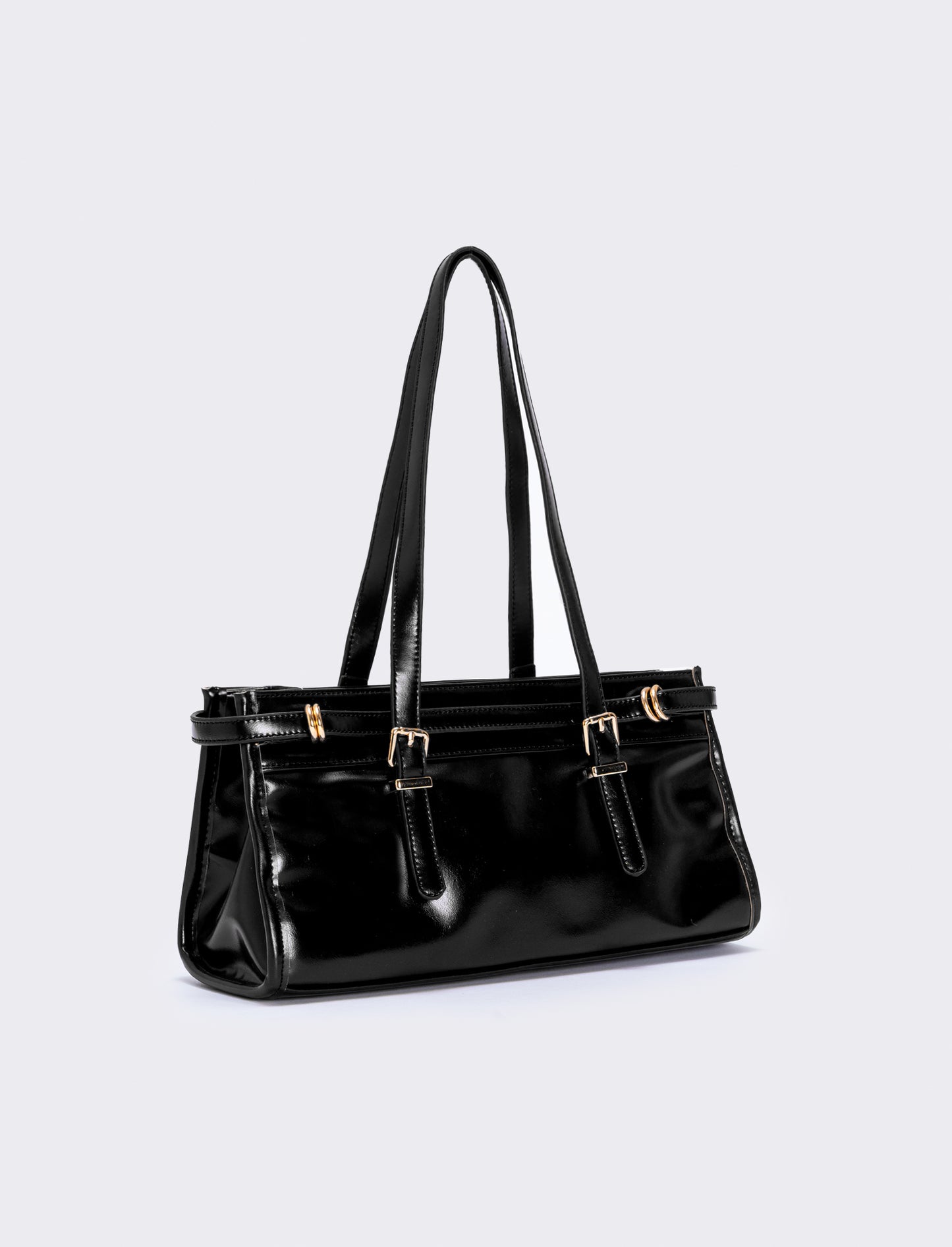 Rectangular bag with shoulder strap - Black