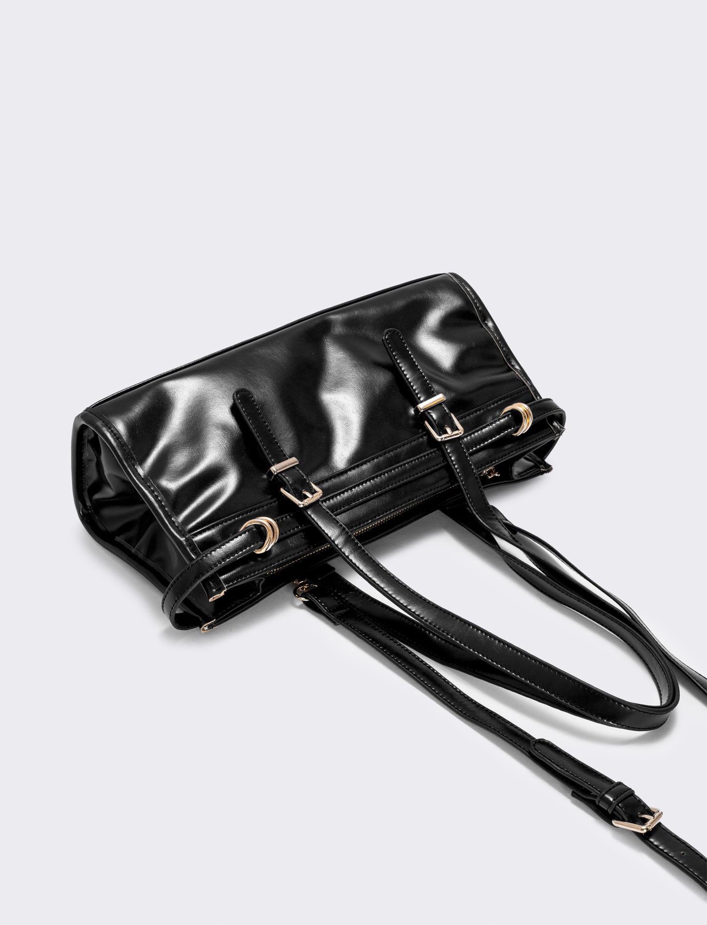 Rectangular bag with shoulder strap - Black
