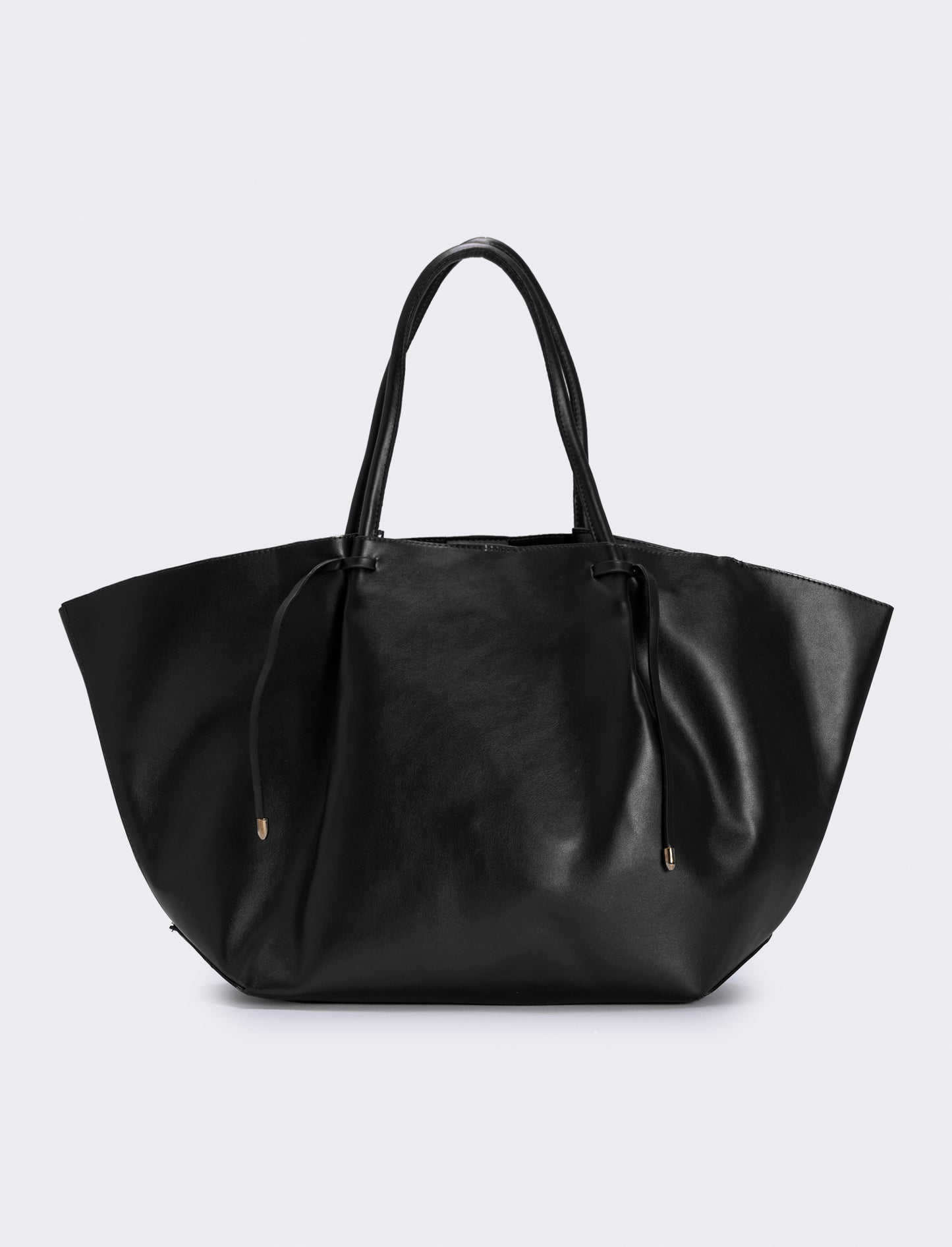 Shopper donna con borsello intreccio - Nero