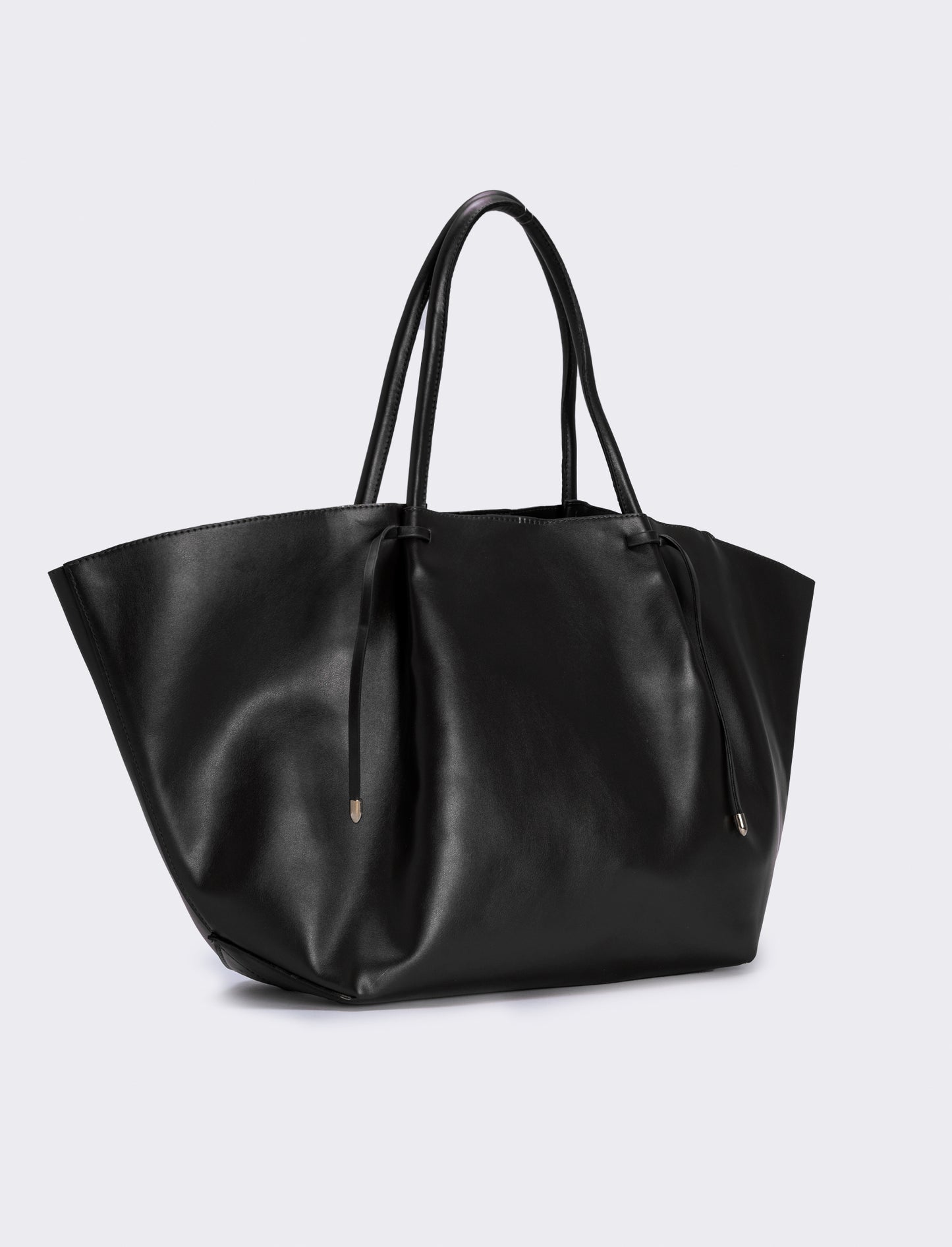 Shopper donna con borsello intreccio - Nero