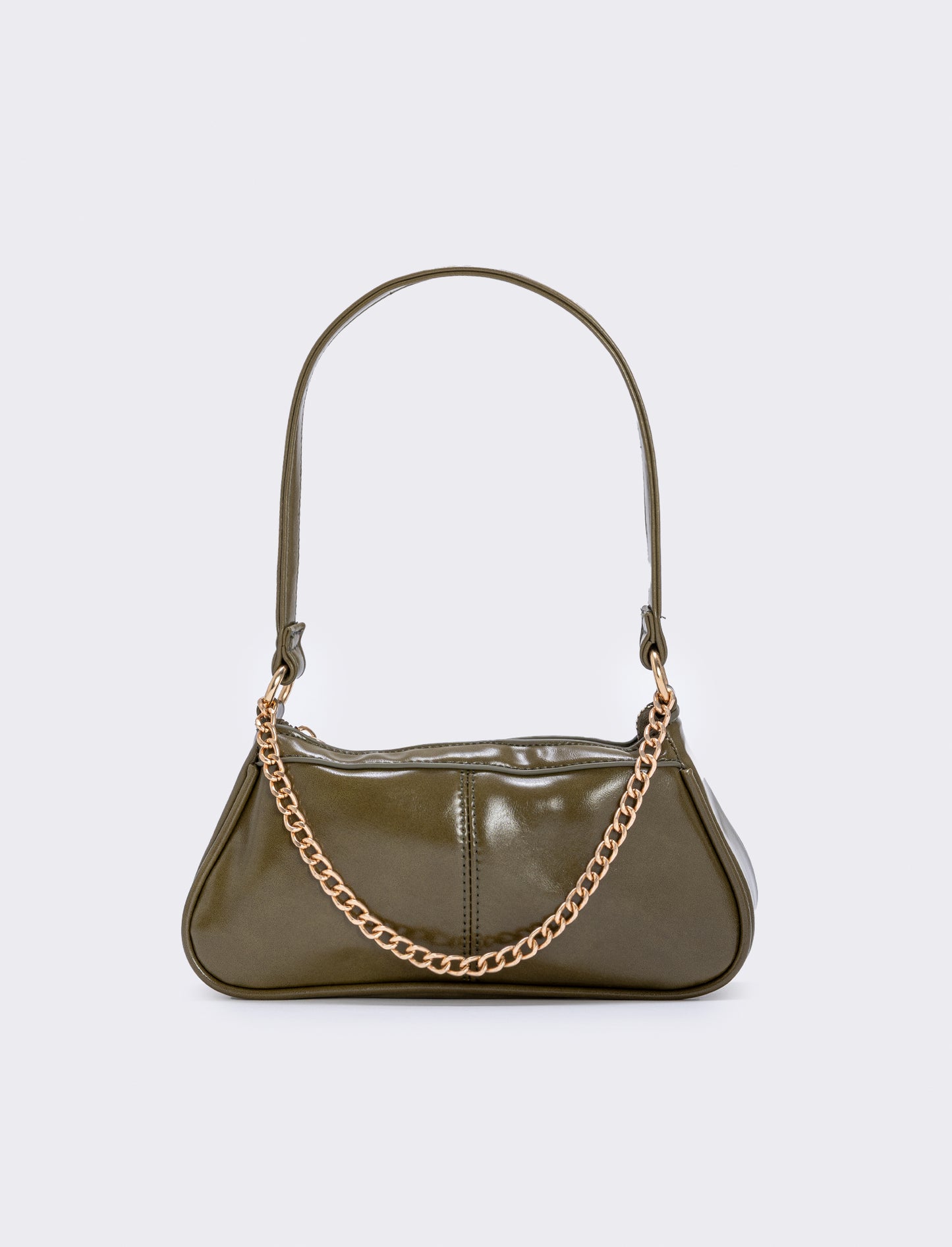 Baguette bag with chain - Green