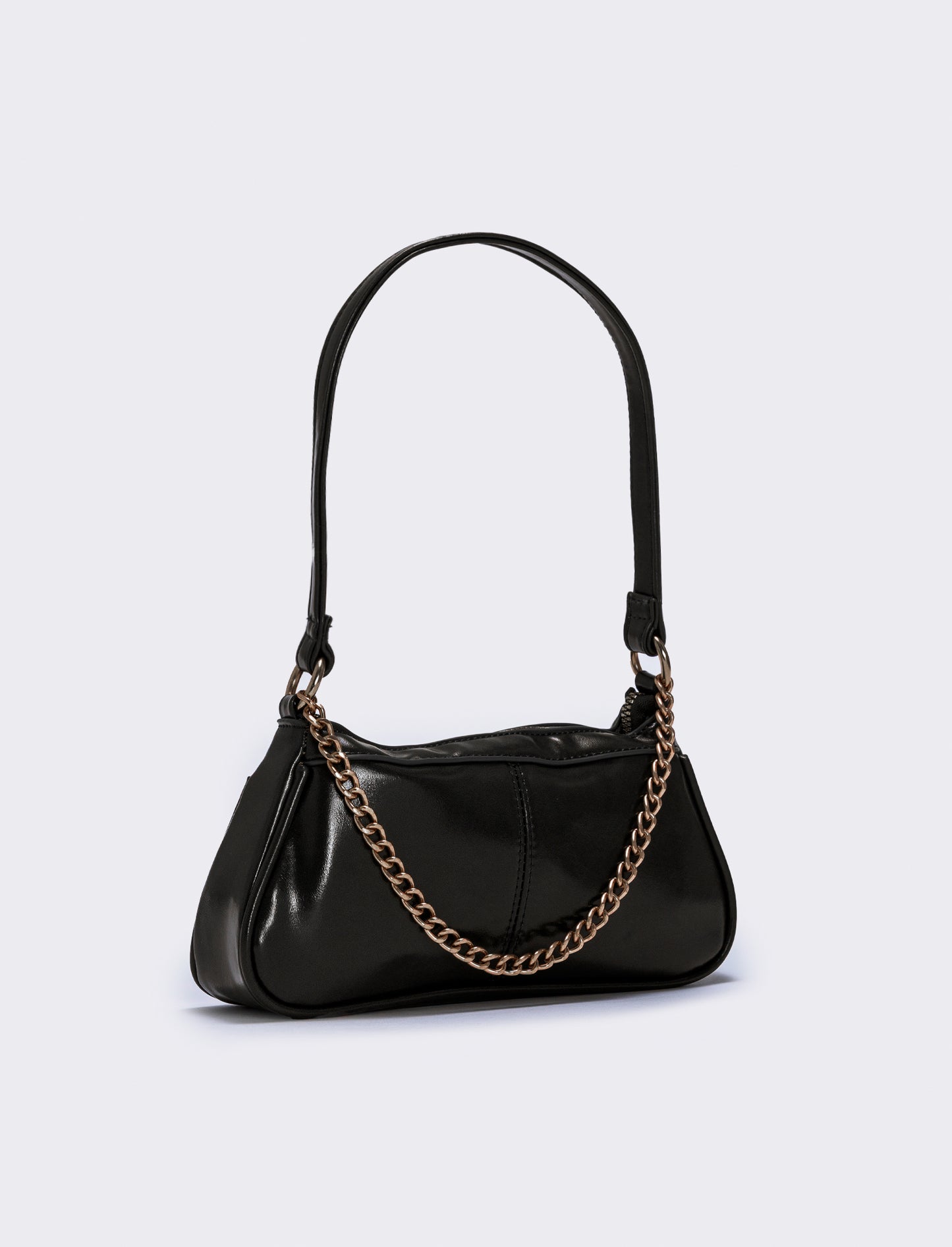 Baguette bag with chain - Black