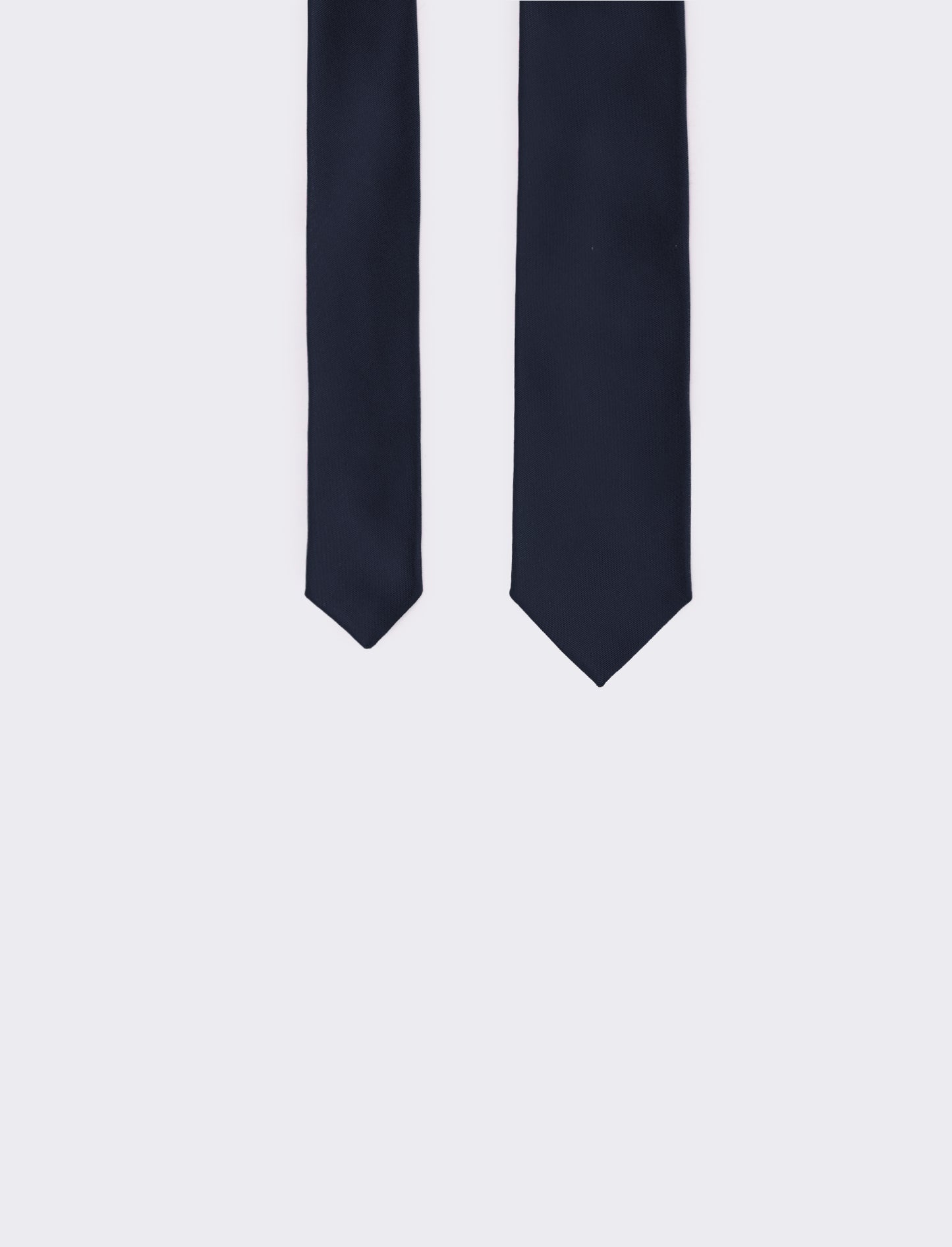 Cravatta uomo raso liscio 5cm - Blu navy