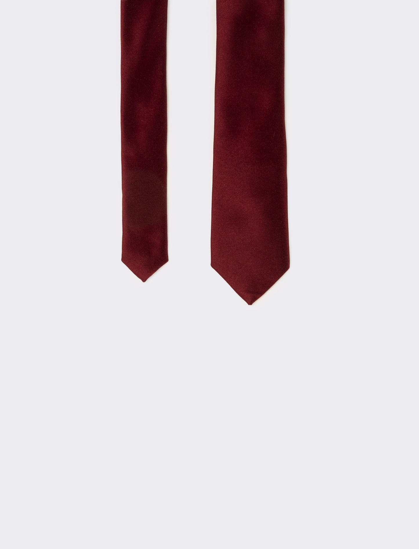 Cravatta uomo raso liscio 5cm - Bordeaux