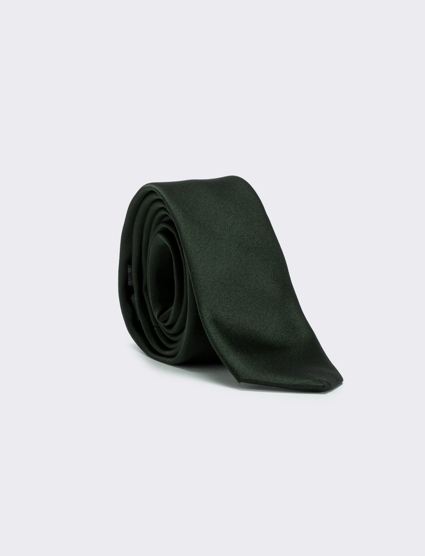 Cravatta uomo raso liscio 5cm - Verde