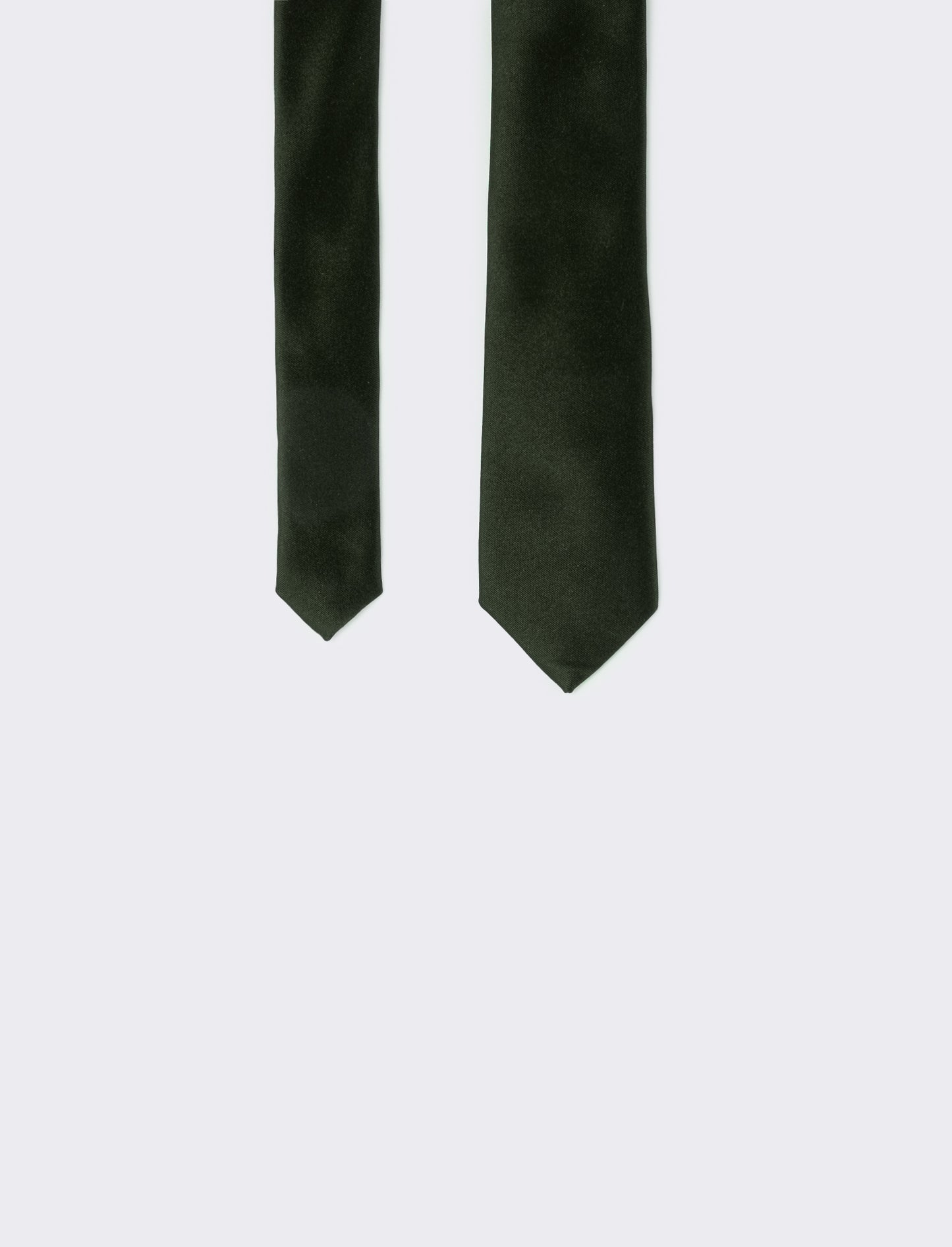 Cravatta uomo raso liscio 5cm - Verde
