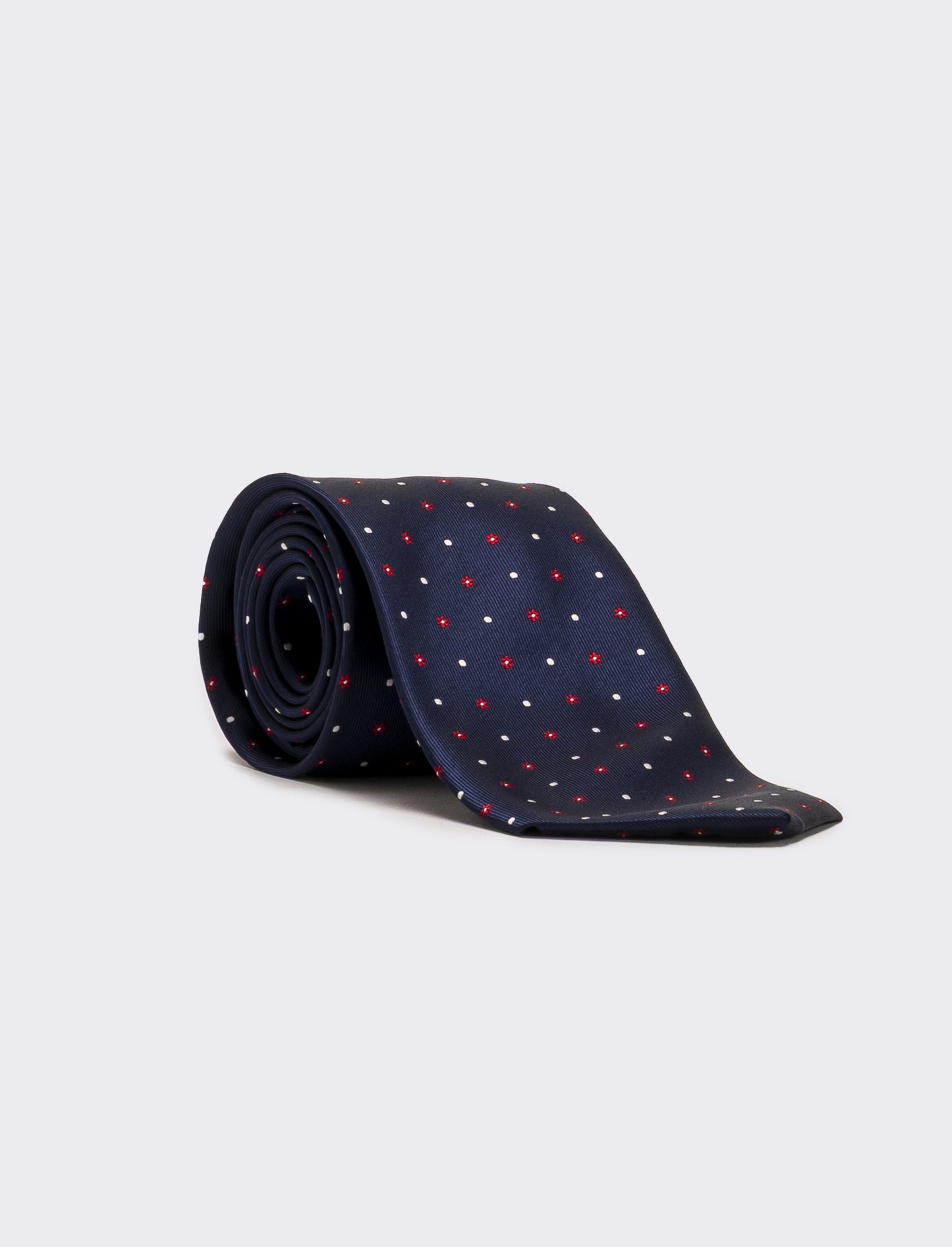 Cravatta uomo fantasia 8cm - Blu-rosso