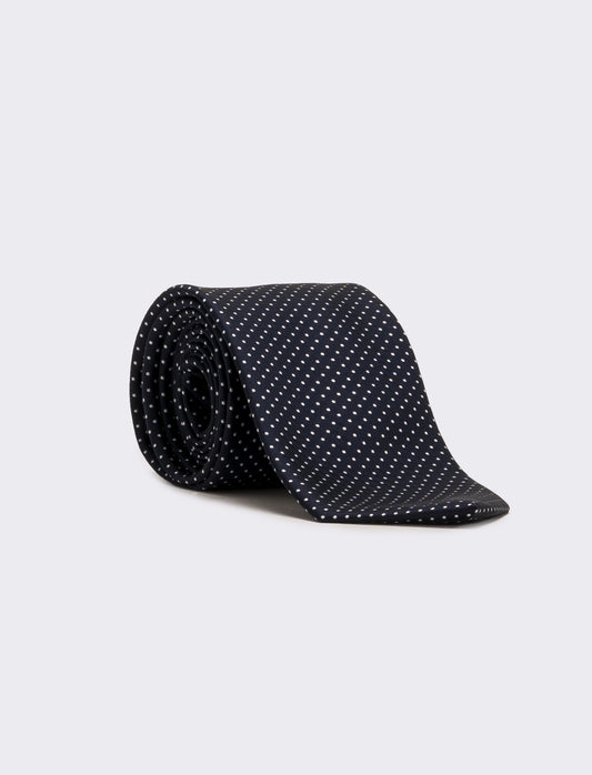 Cravatta uomo fantasia 8cm - Blu