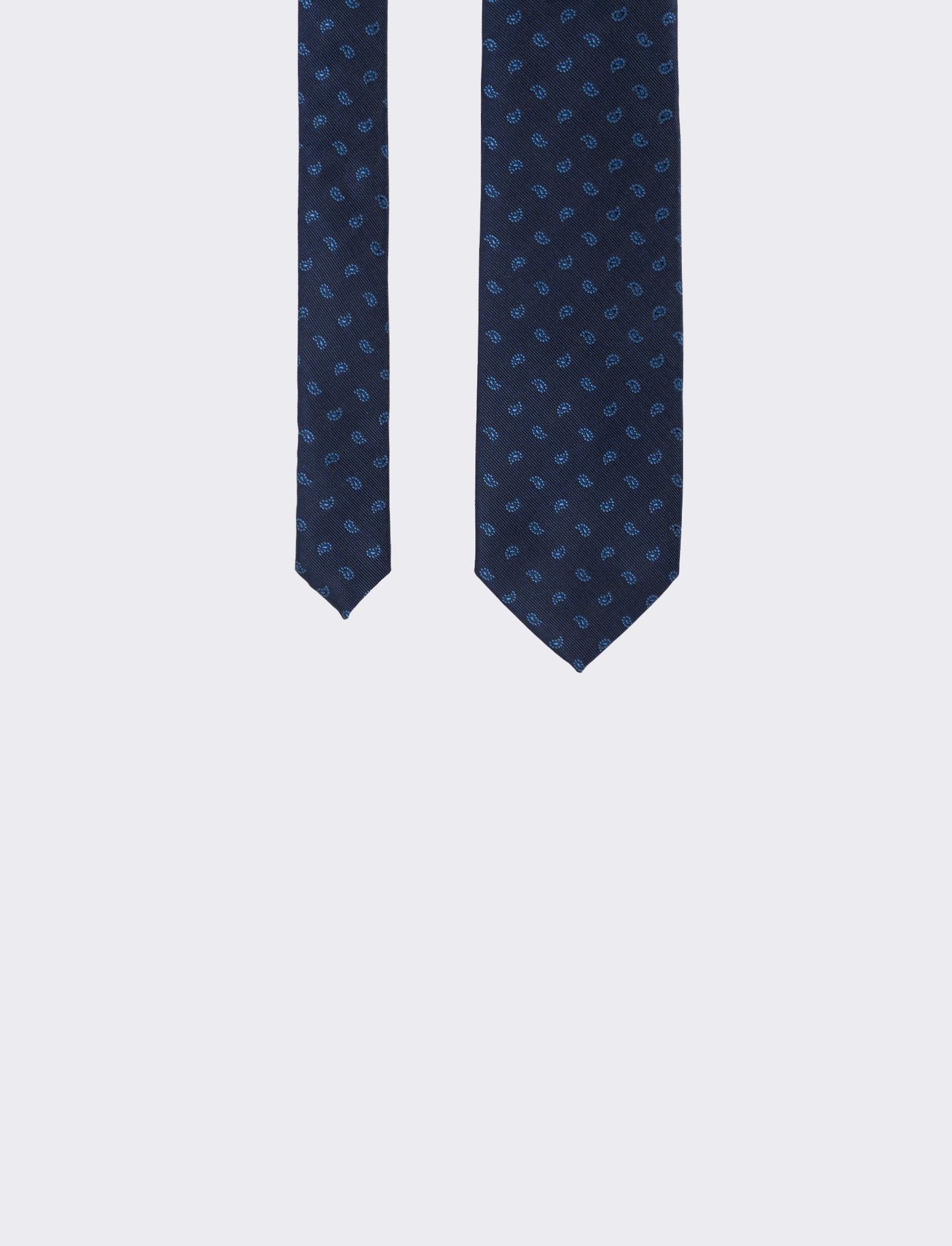 Cravatta uomo fantasia 8cm - Blu royal