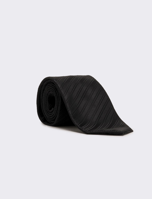 Cravatta uomo cerimonia 8cm - Nero