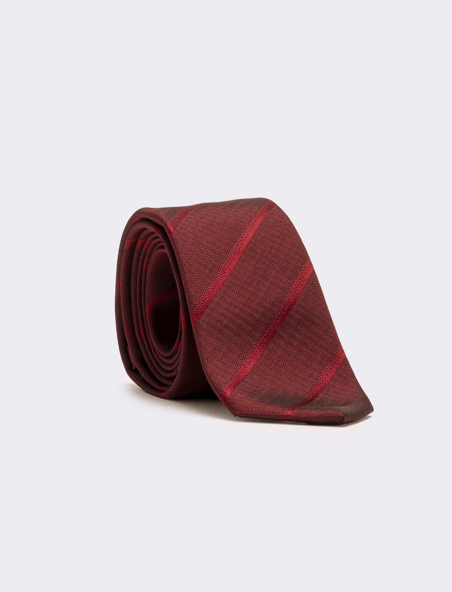 Cravatta uomo 6,3cm + pochette - Bordeaux