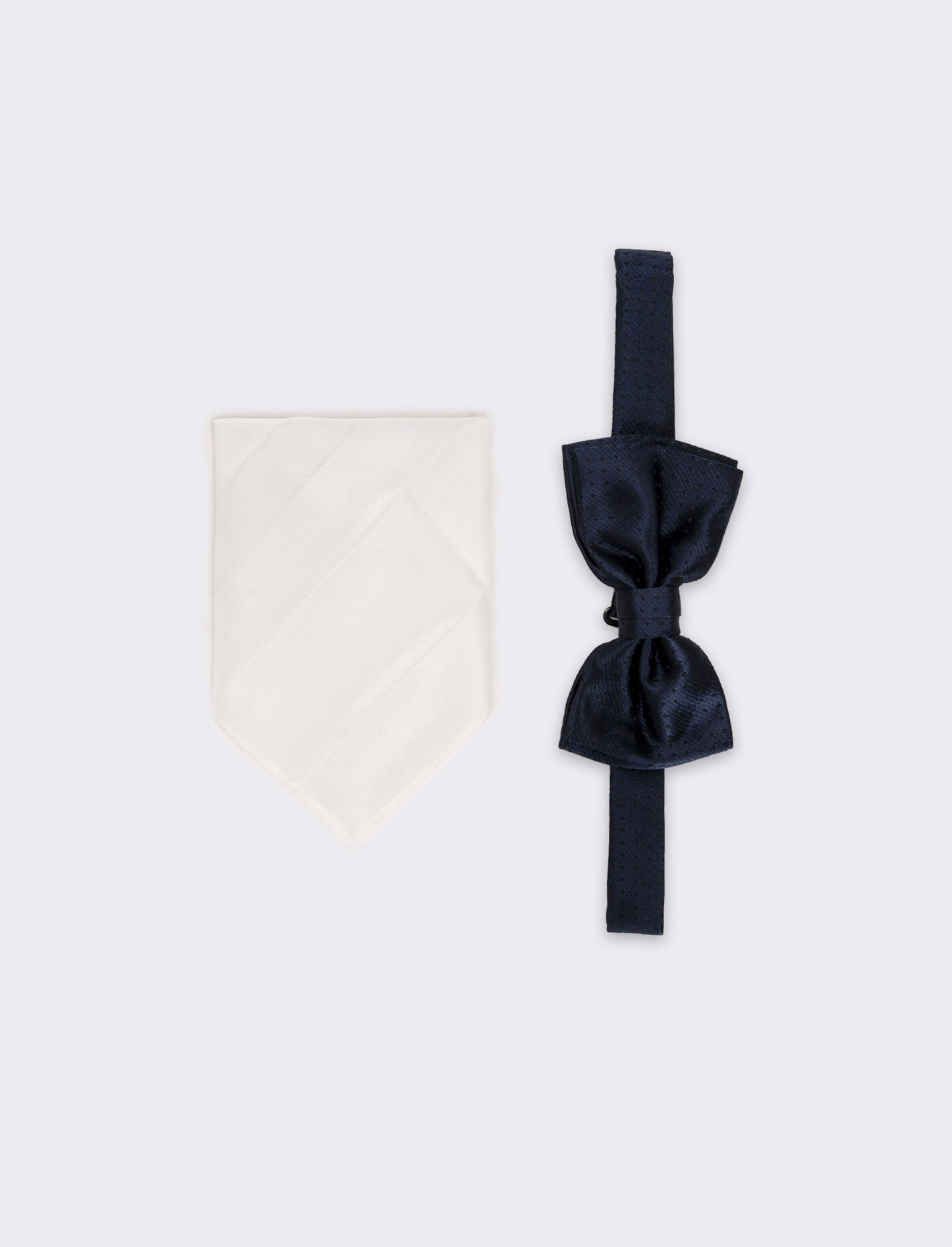 Cravatta uomo papillon+pochette - Blu