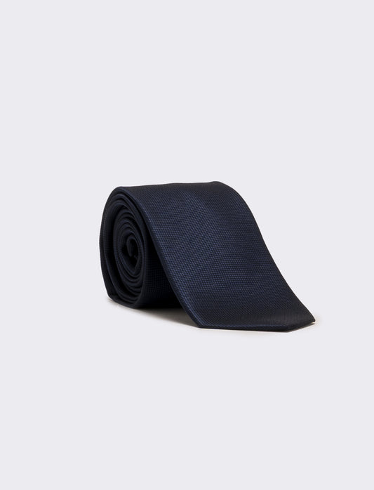 Cravatta uomo 7cm - Blu navy