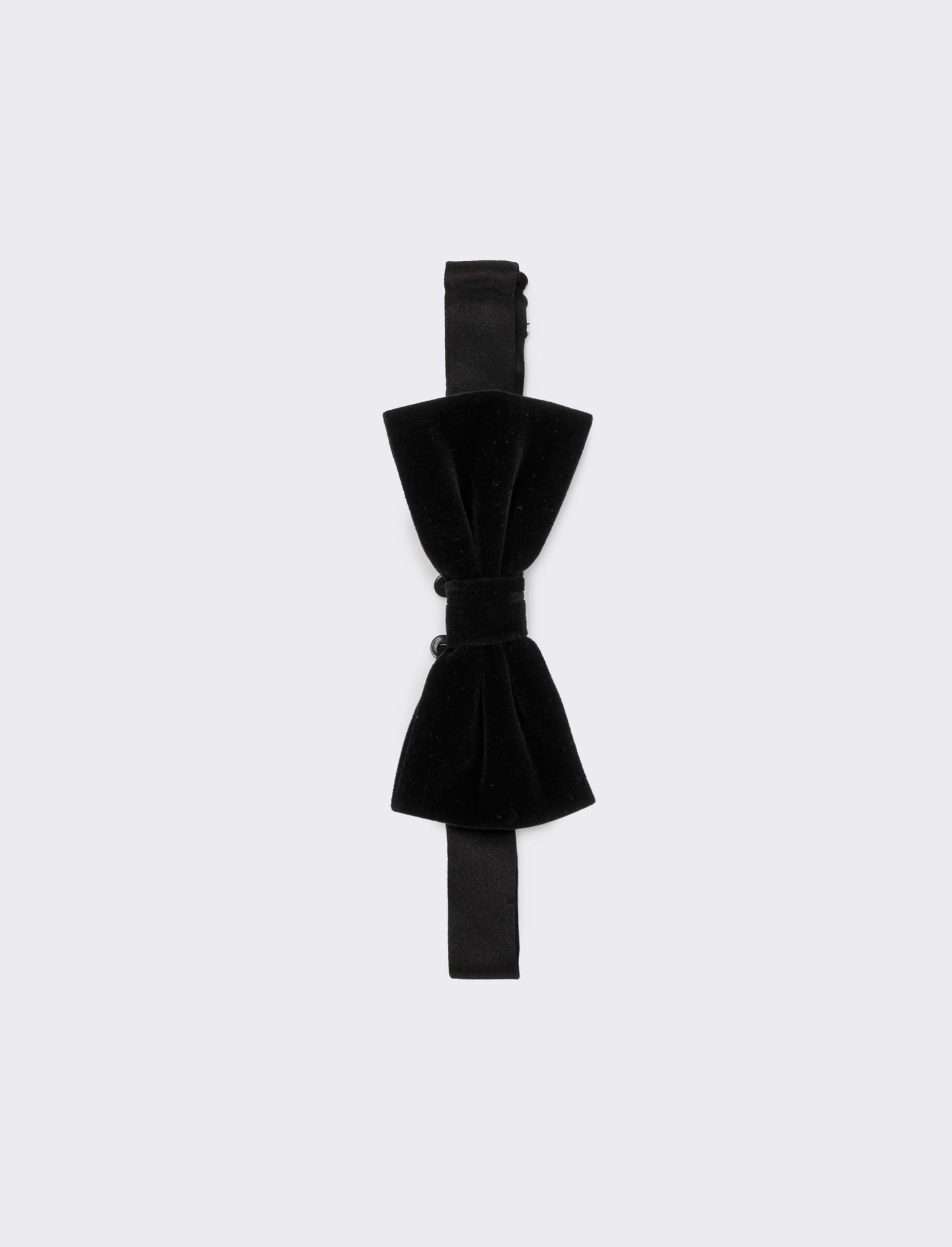 Papillon con pochette abbinata - Nero