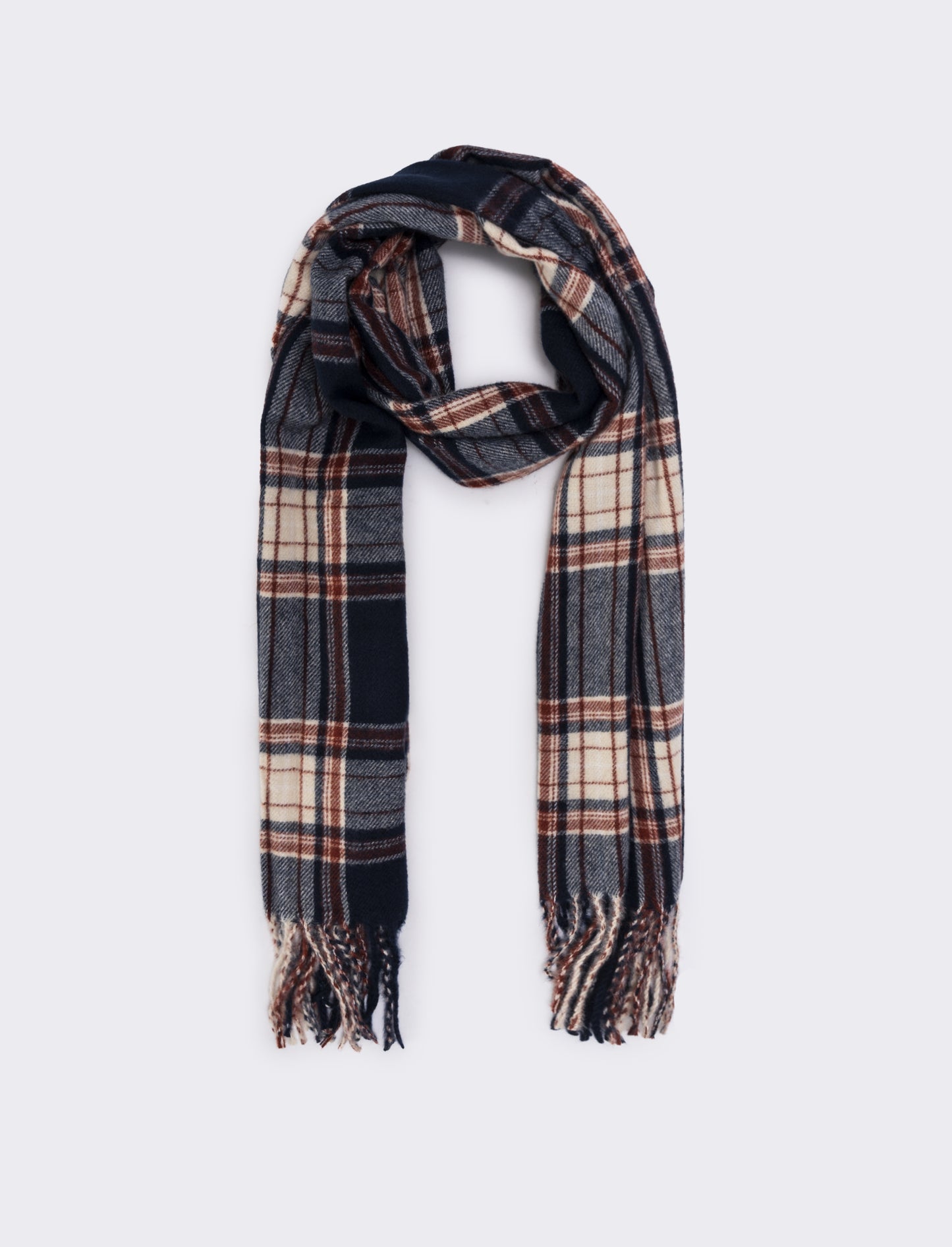 Sciarpa uomo quadri - Blu
