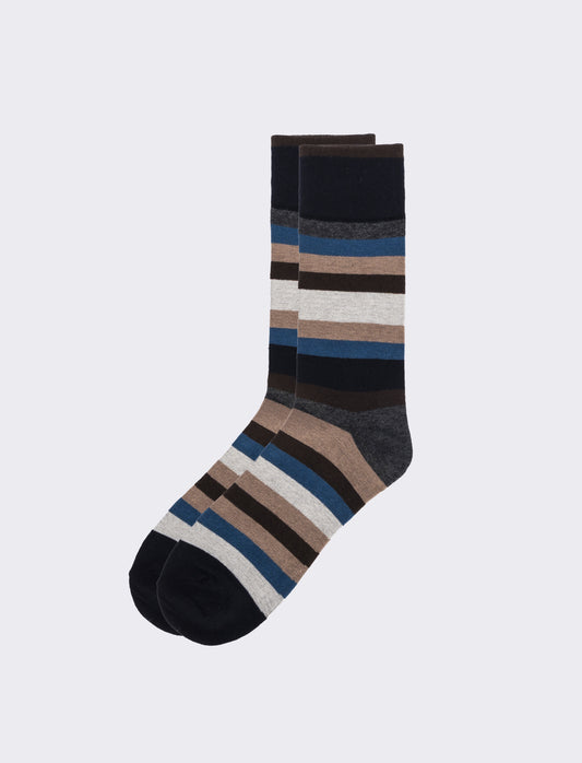 Calzino uomo fantasia mezzo - Multicolore
