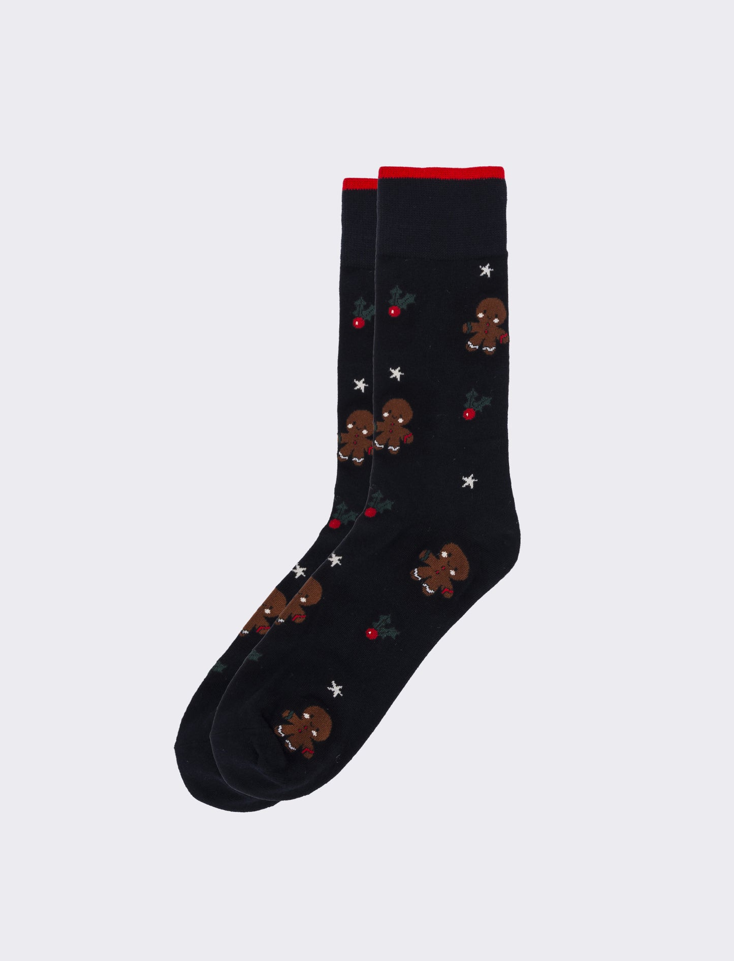 Calzino medio uomo fantasia natale - Blu