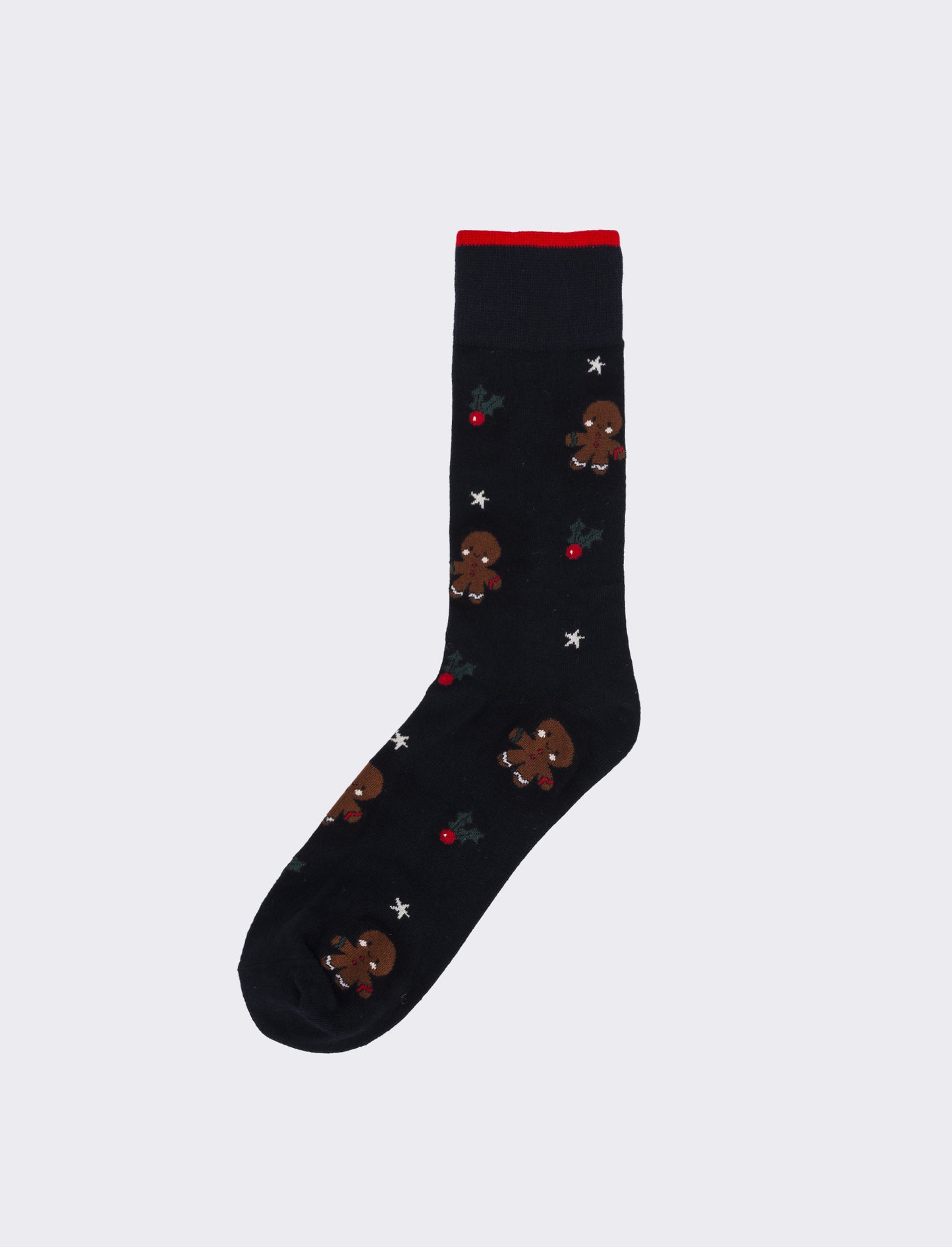 Calzino medio uomo fantasia natale - Blu