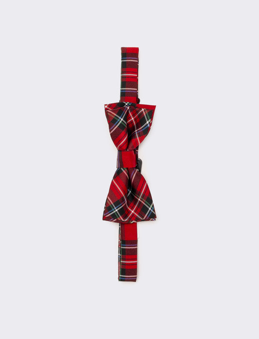 Cravatta papillon bambino natale - Rosso-verde