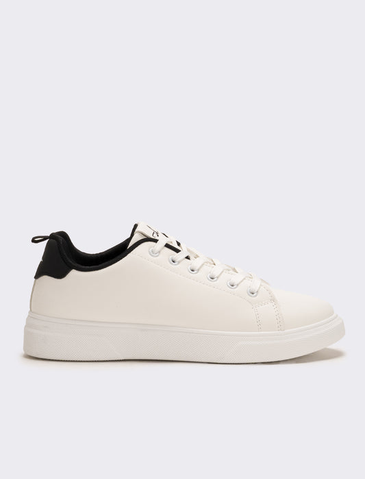 Sneakers con fodera a contrasto da uomo - Bianco