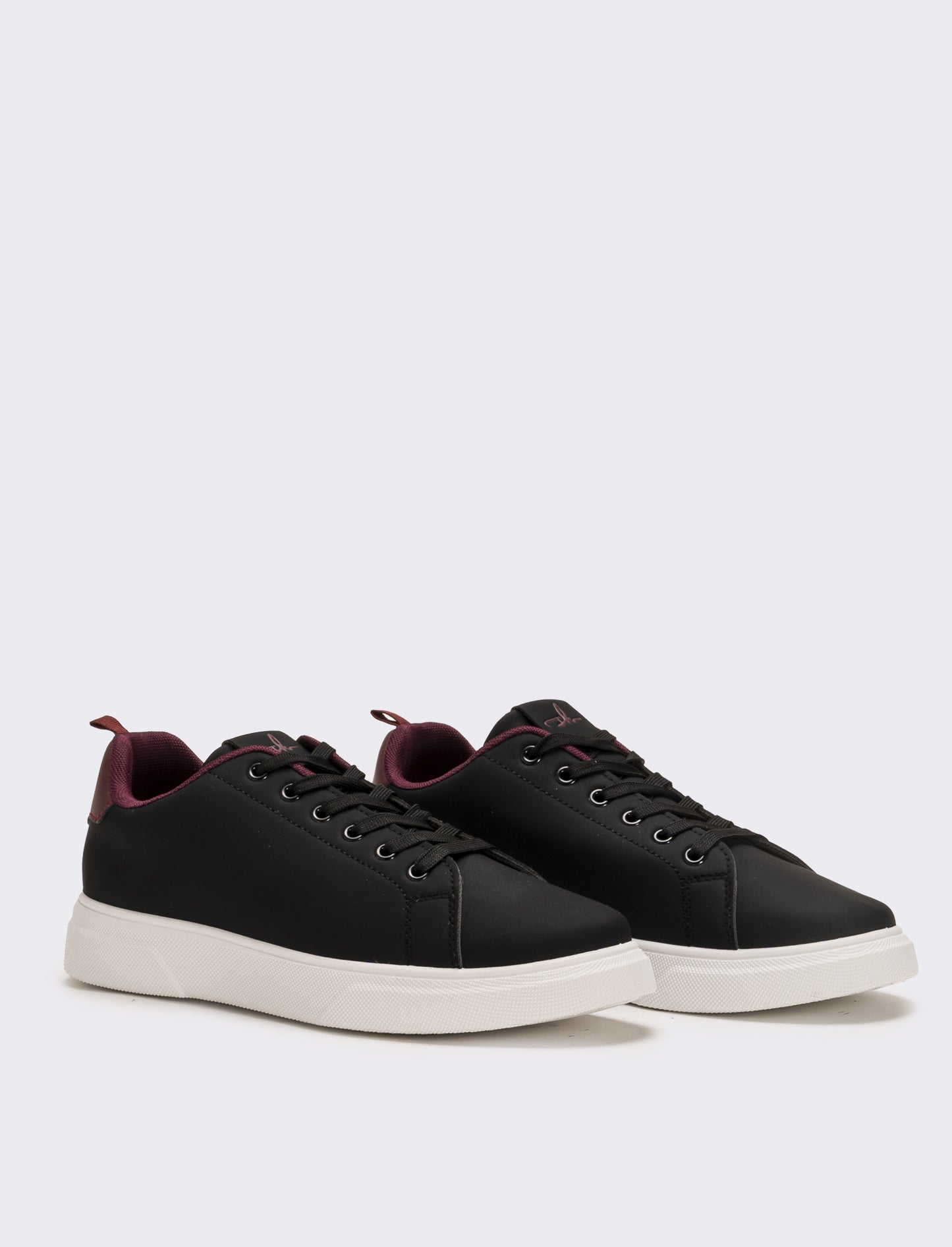 Sneakers con fodera a contrasto da uomo - Nero