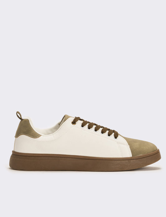 Sneakers bicolor da uomo - Bianco