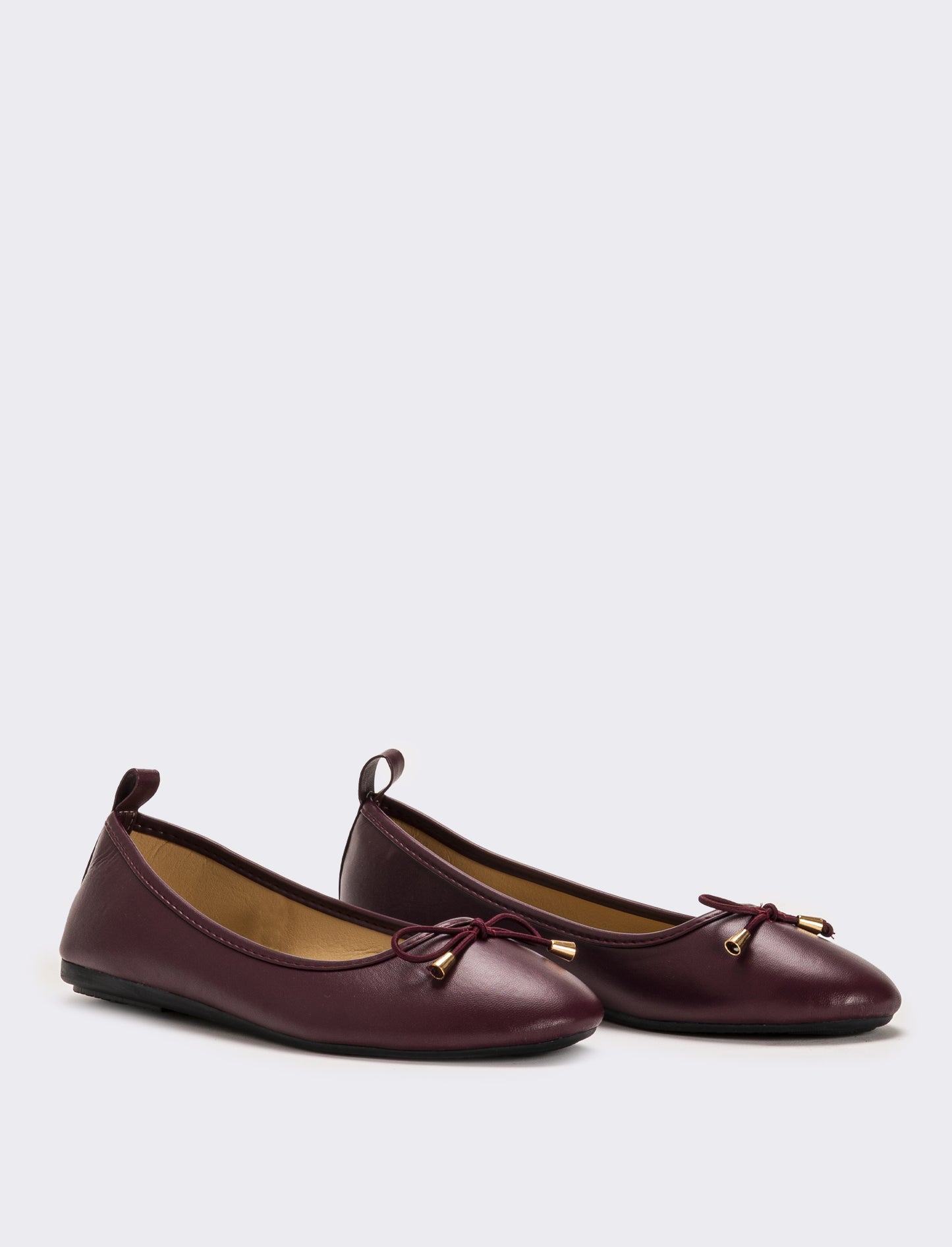 Ballerina con fiocco da donna - Bordeaux