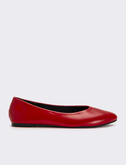 Ballerina a punta da donna - Rosso