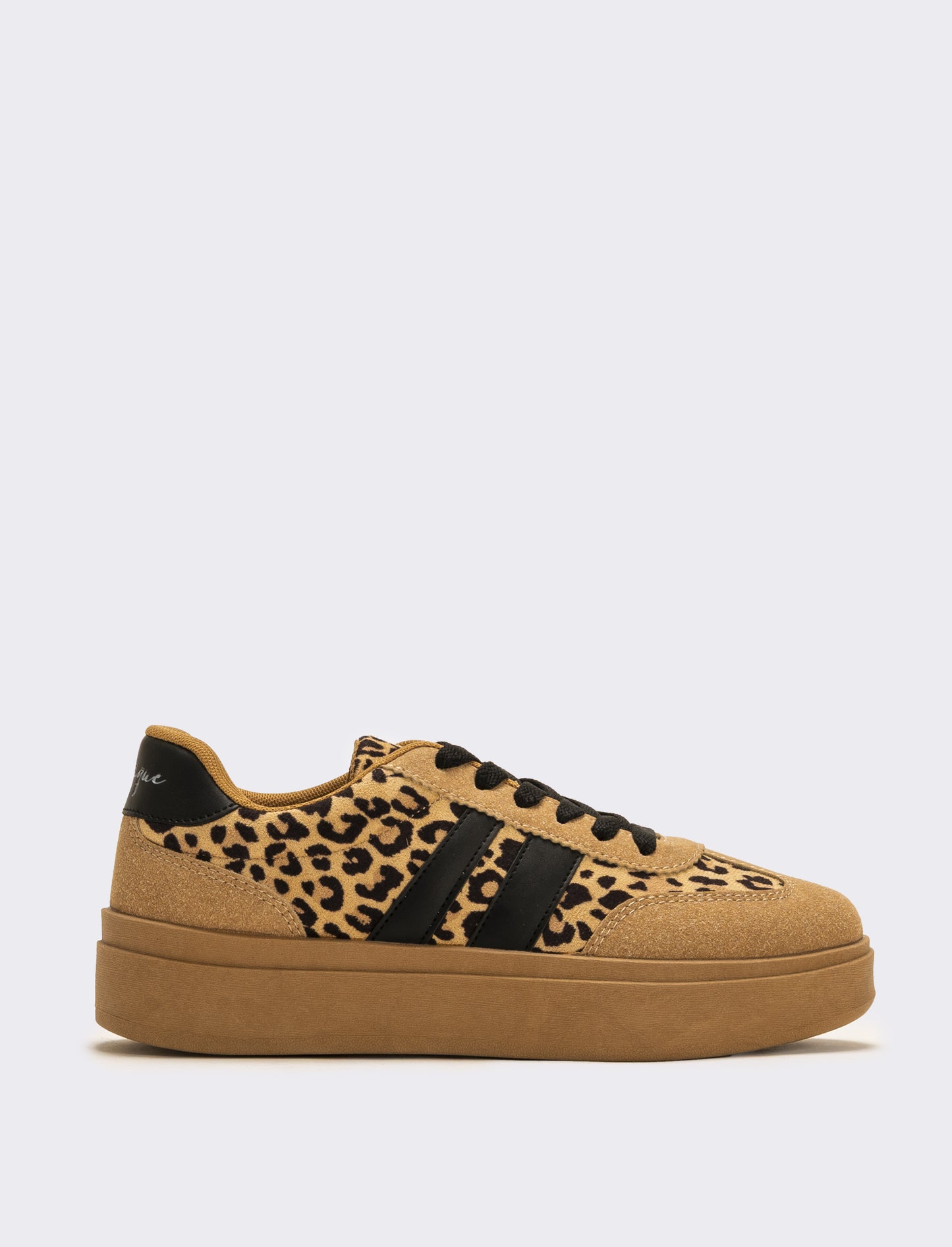 Sneakers leopardata da donna - Cammello
