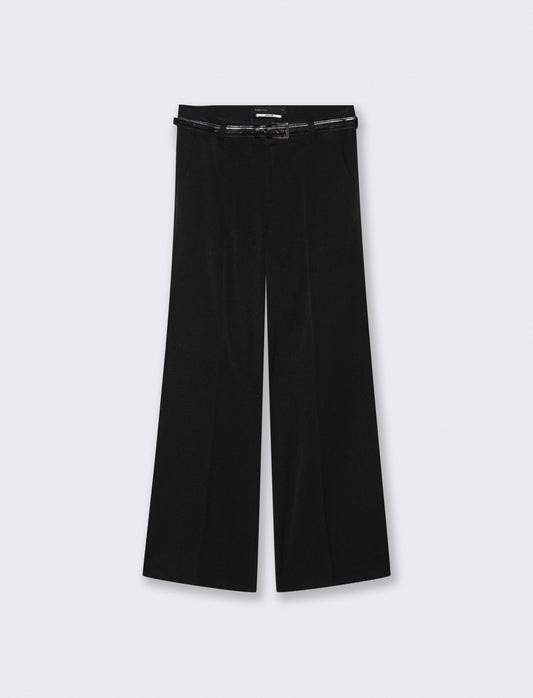 PANTALONE CON CINTURA - Nero