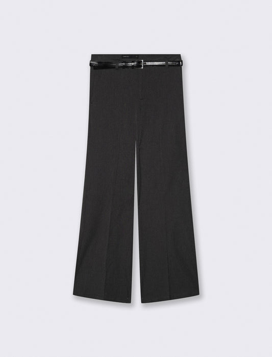 PANTALONE CON CINTURA - Grigio mel.