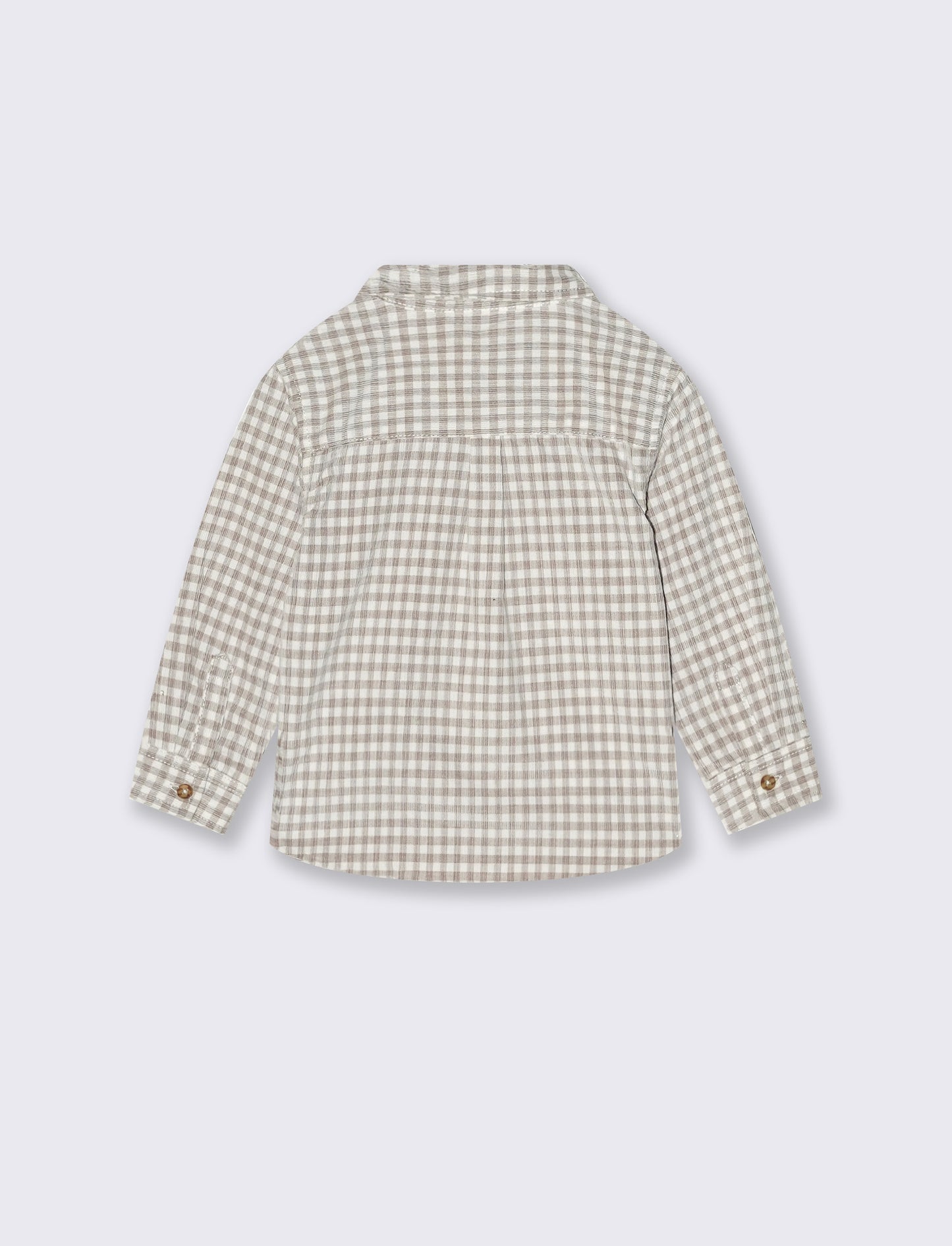 Camicia a quadretti in velluto a coste - Fantasia