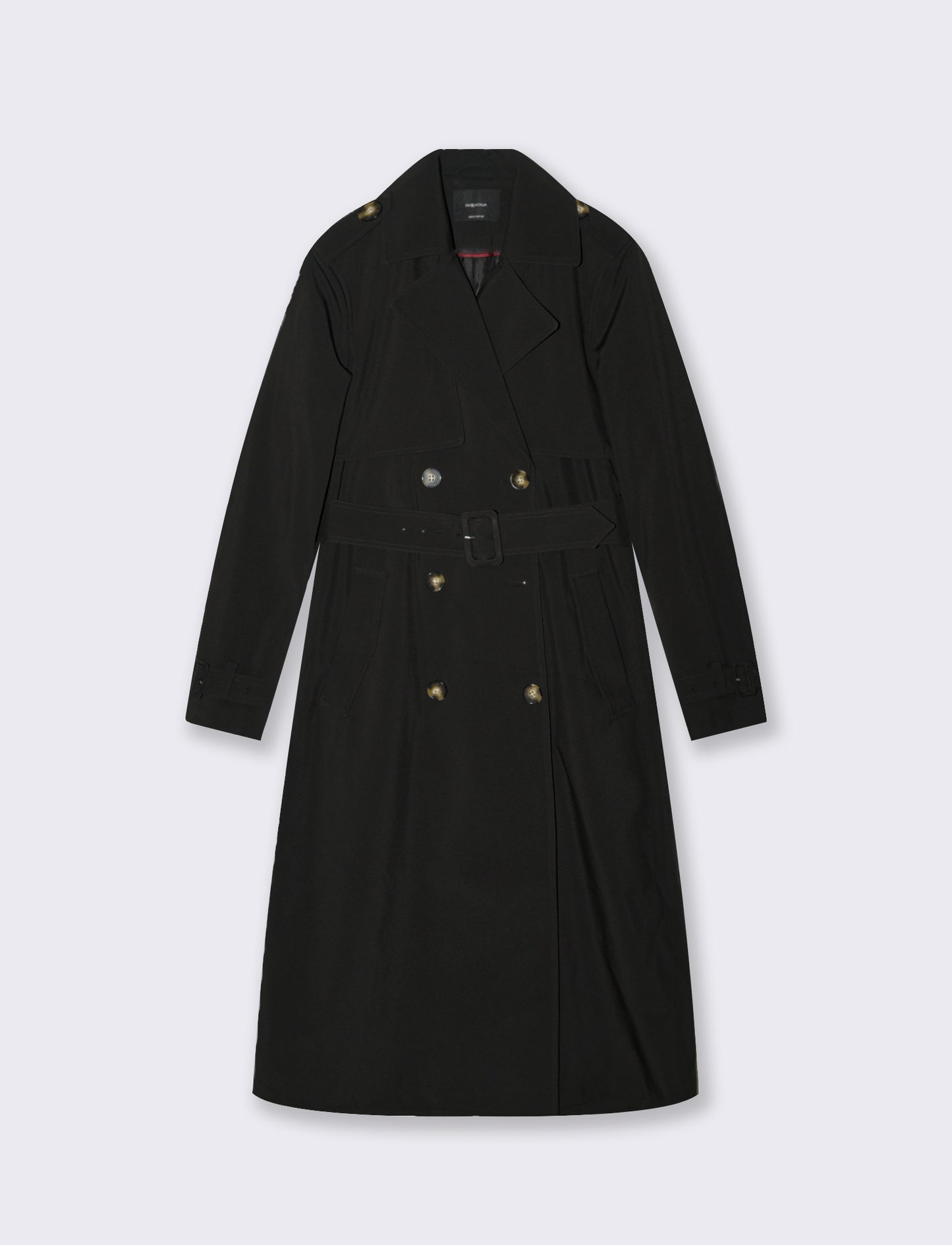 TRENCH CON CINTURA - Nero