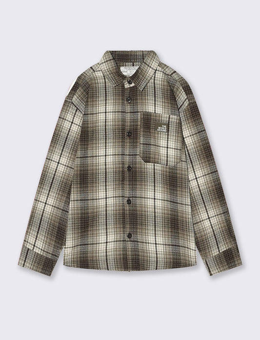 Camicia a quadri in cotone e flanella - Fantasia