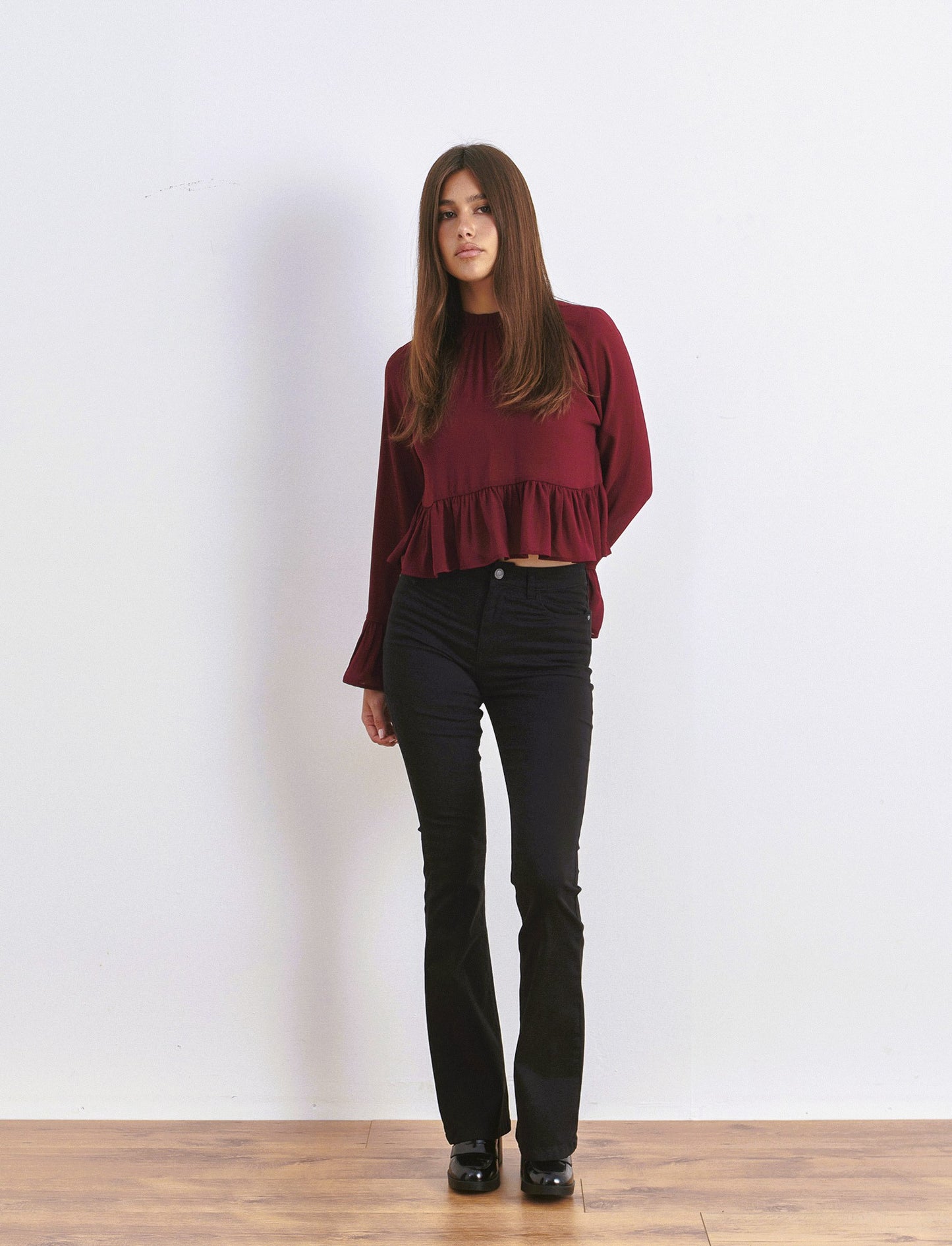 JEANS BOOTCUT VITA REGOLARE - Nero