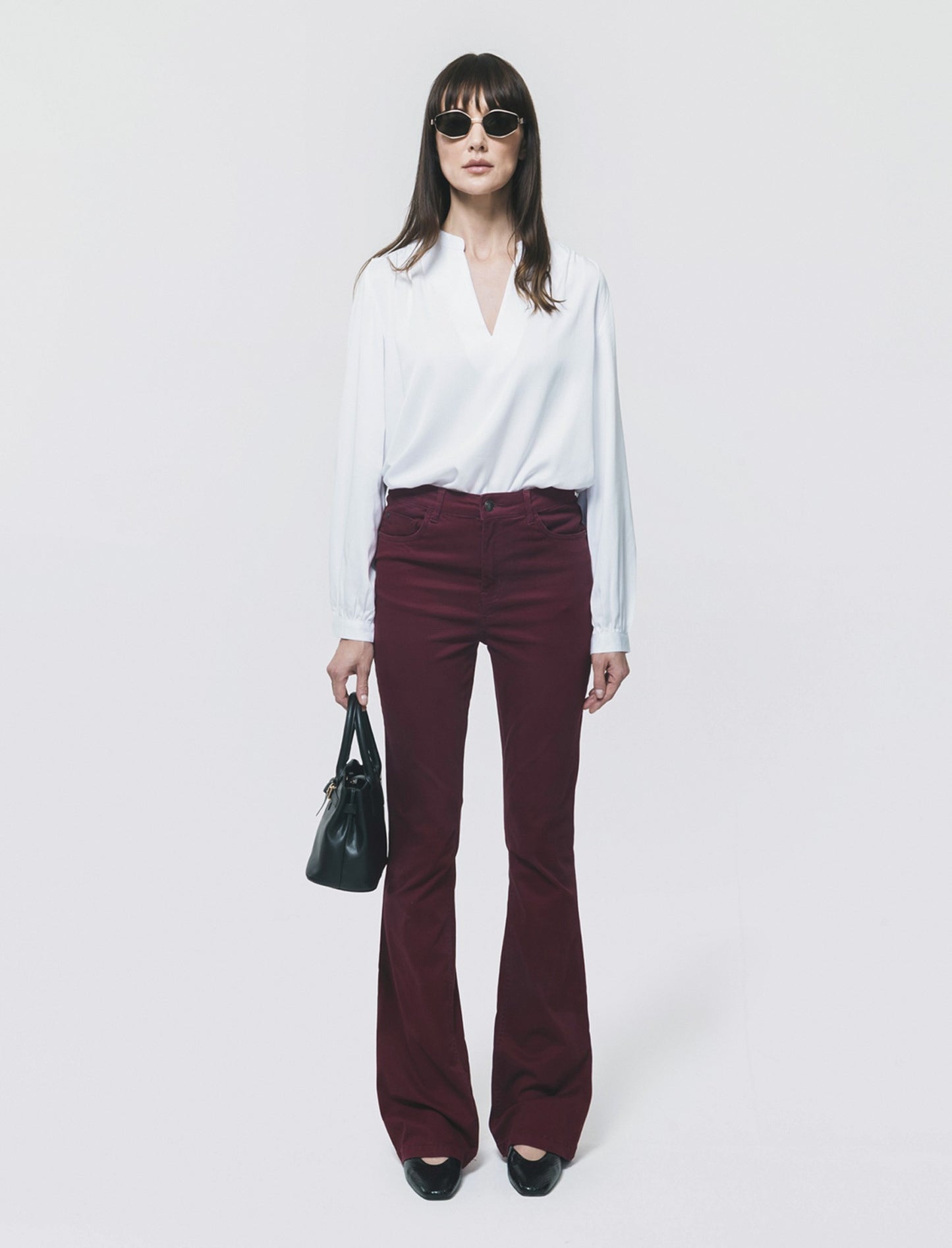 JEANS BOOTCUT VITA REGOLARE - Vinaccia