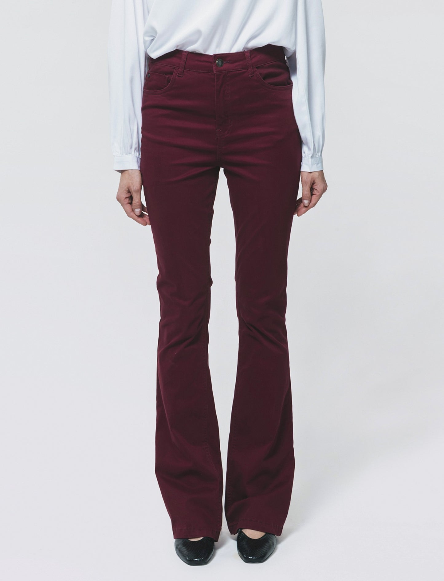 JEANS BOOTCUT VITA REGOLARE - Vinaccia