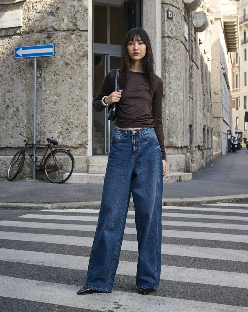 JEANS BALLON VITA REGOLARE - Denim