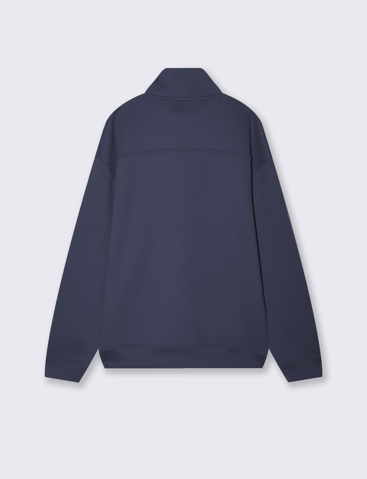 Felpa lupetto zip soft touch relaxed fit - Avion
