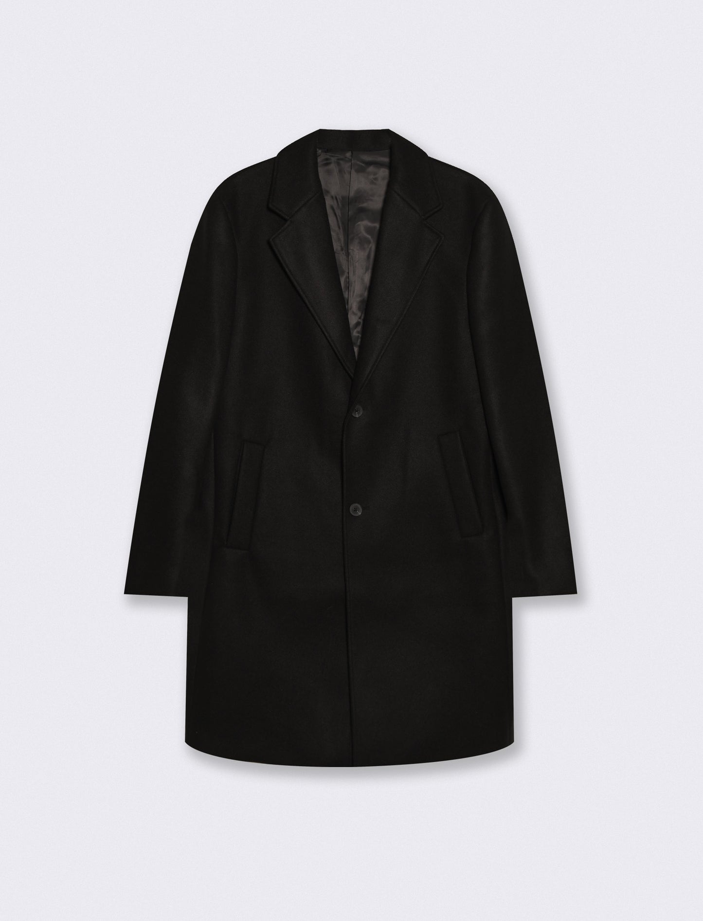 Cappotto classico 2 bottoni regular fit - Nero
